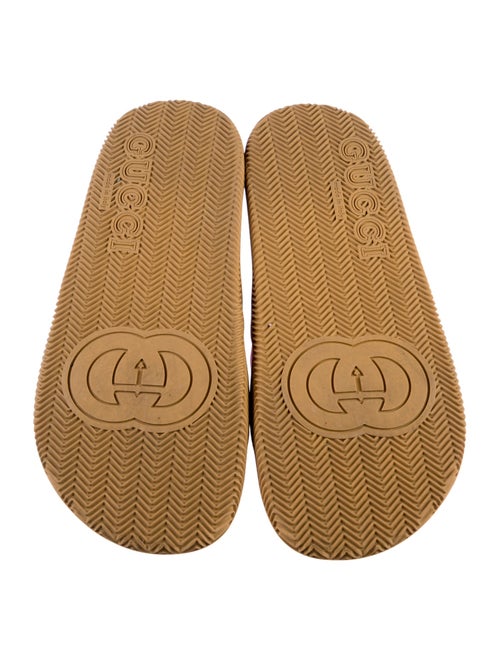Gucci Interlocking G Logo Rubber Slides
