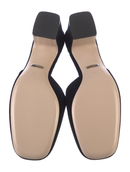 Gucci Velvet Crystal Embellishments Mules