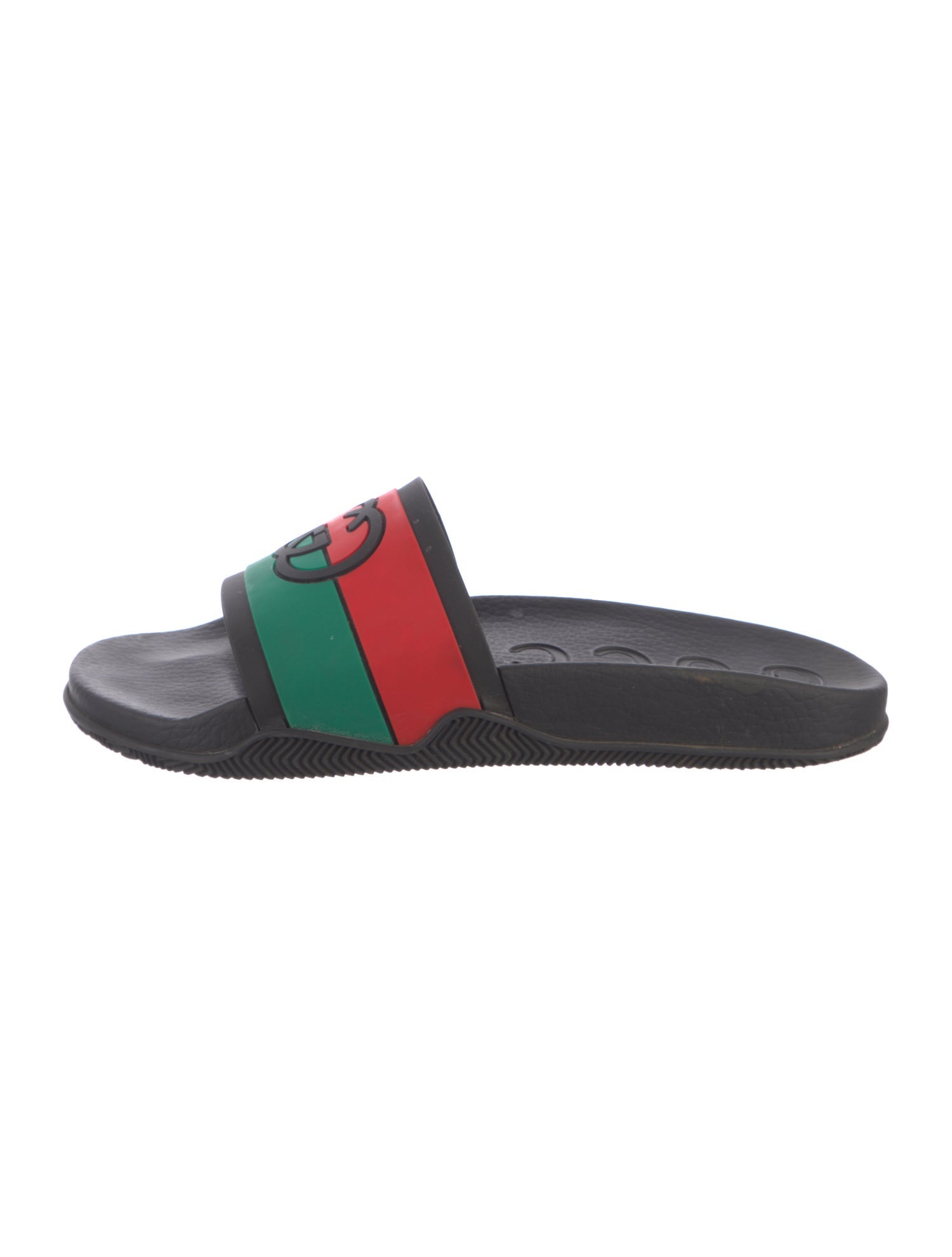 Gucci Web Accent Rubber Slides