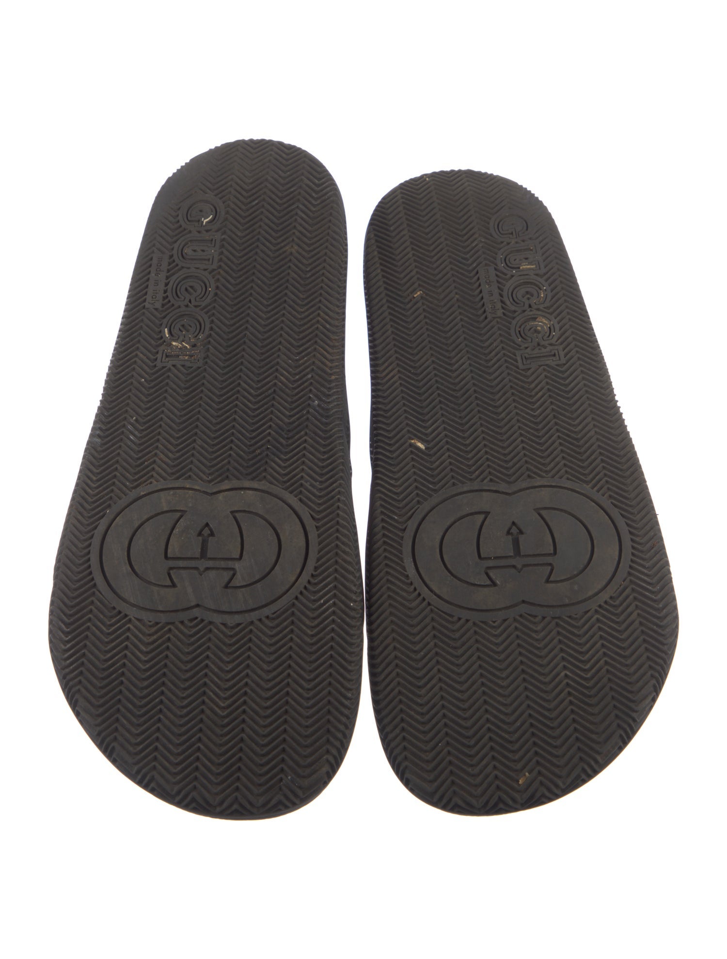 Gucci Web Accent Rubber Slides