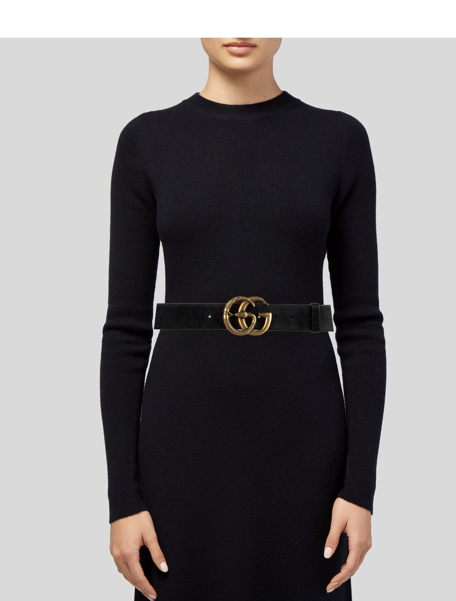 Gucci Double G Logo Leather Belt Kit