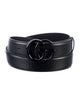 Gucci Double G Logo Leather Belt