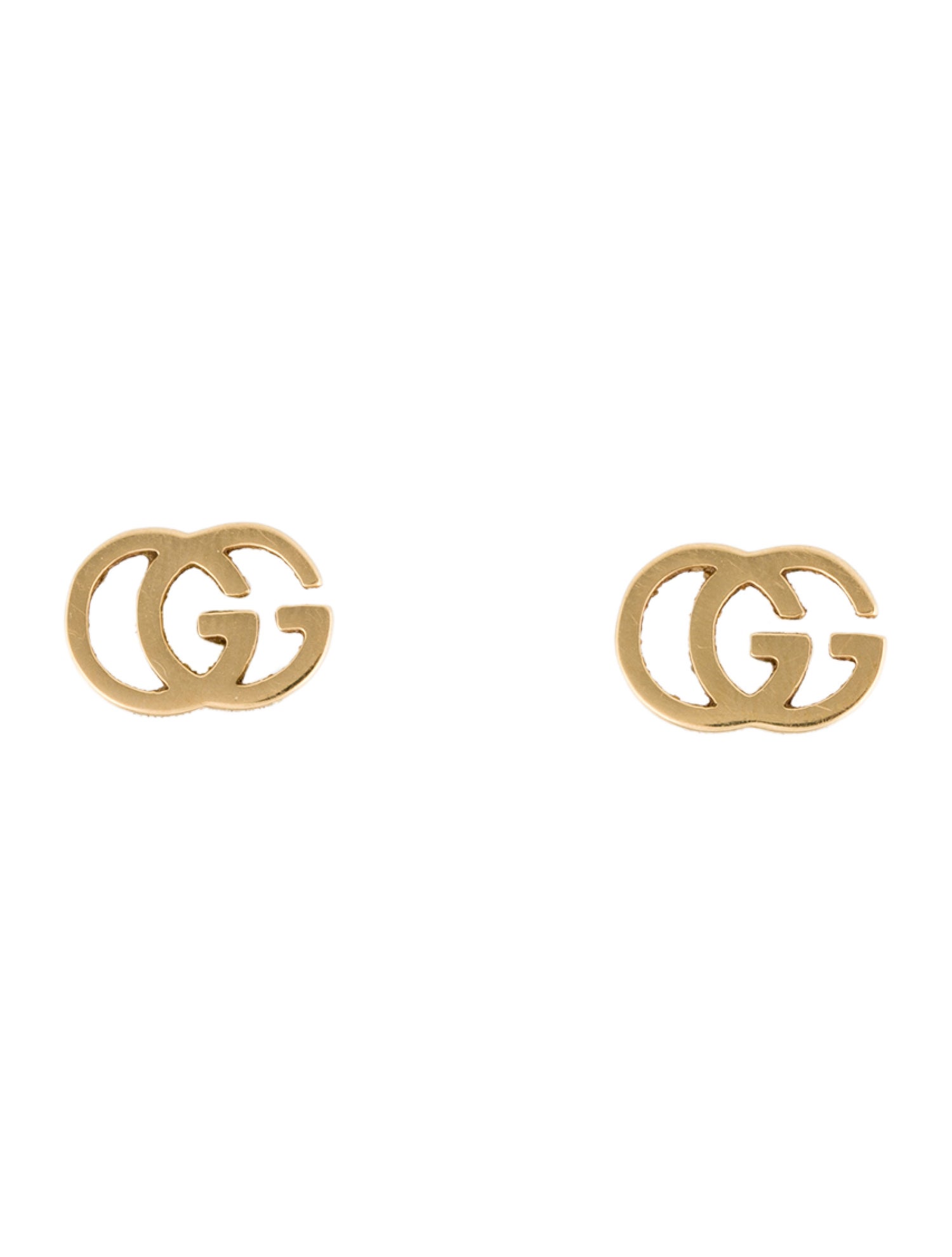 Gucci 18K GG Running Stud Earrings