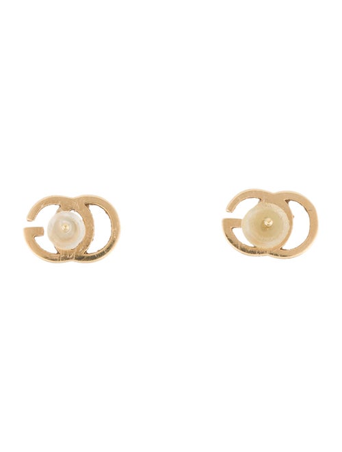 Gucci 18K GG Running Stud Earrings