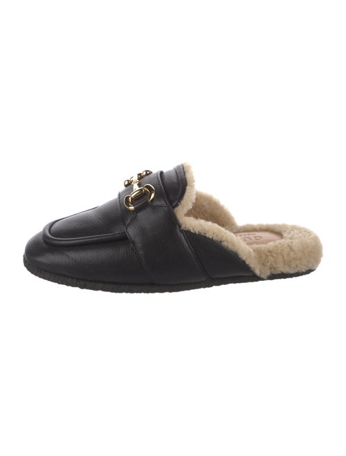 Gucci Horsebit Accent Leather Mules