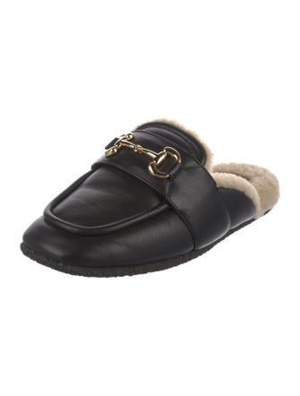 Gucci Horsebit Accent Leather Mules