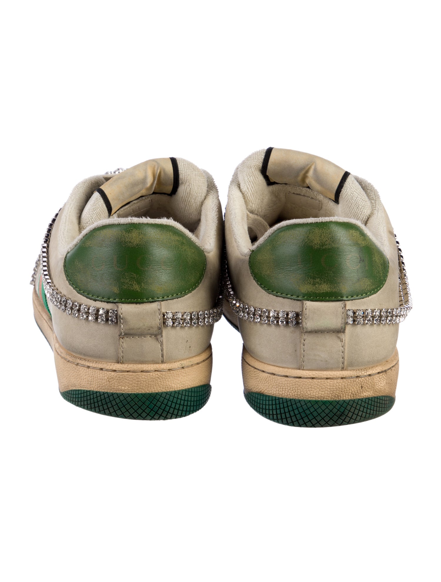 Gucci Web Accent Suede Sneakers