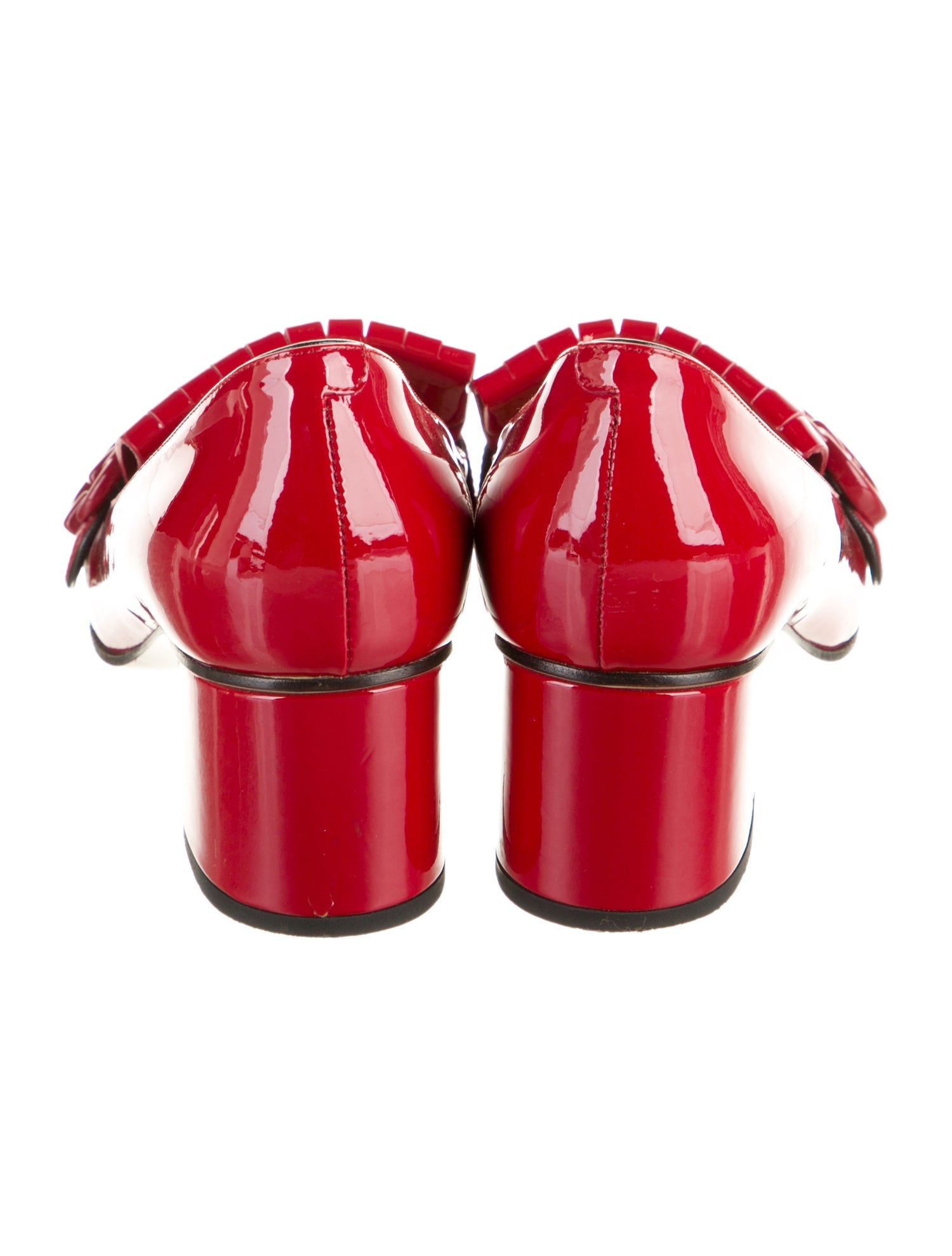 Gucci Double G Logo Patent Leather Pumps