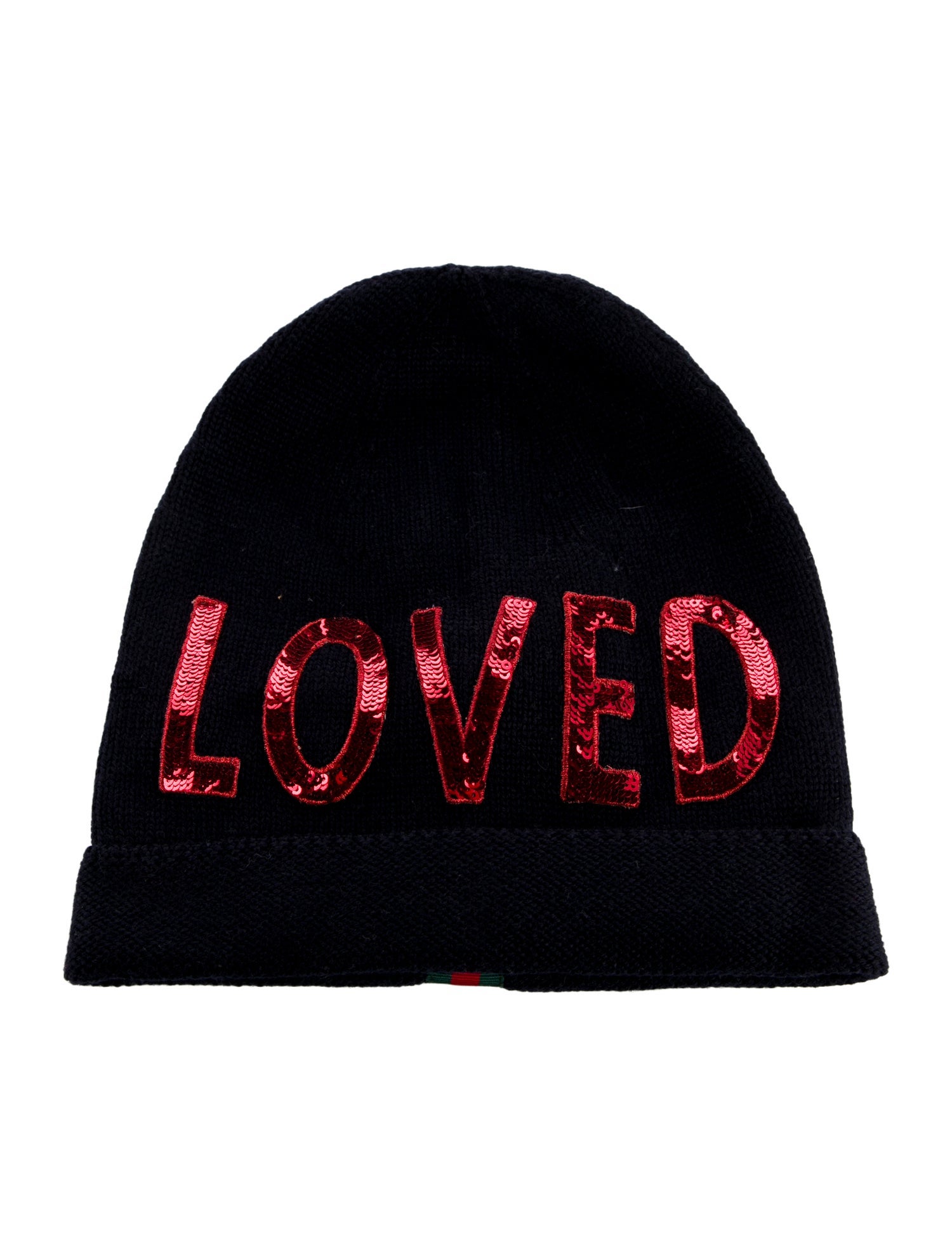 Gucci Loved Sequin Embellished Wool Beanie
