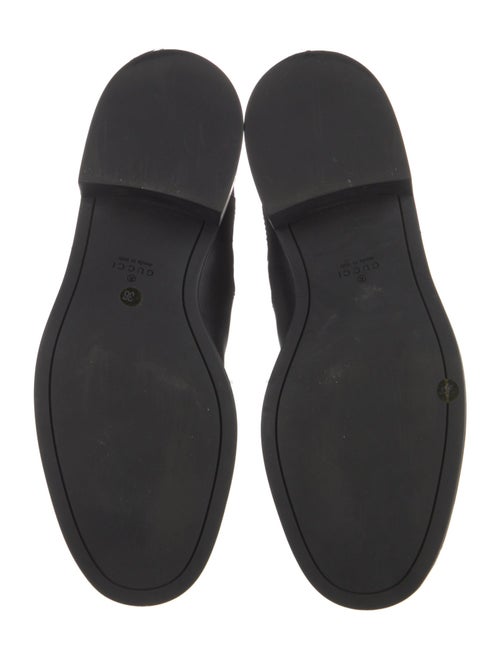 Gucci Microguccissima Pattern Leather Moto Boots