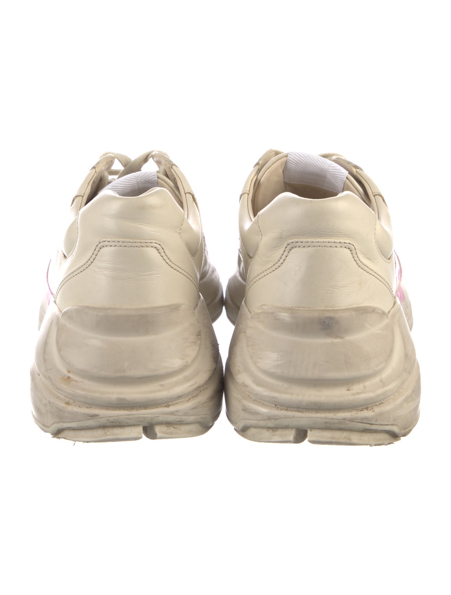 Gucci Web Accent Leather Sneakers