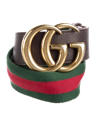 Gucci Web Accent Canvas Waist Belt