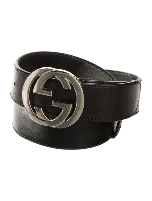 Gucci Interlocking G Logo Leather Belt