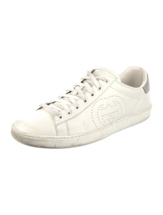 Gucci Interlocking G Logo Leather Sneakers