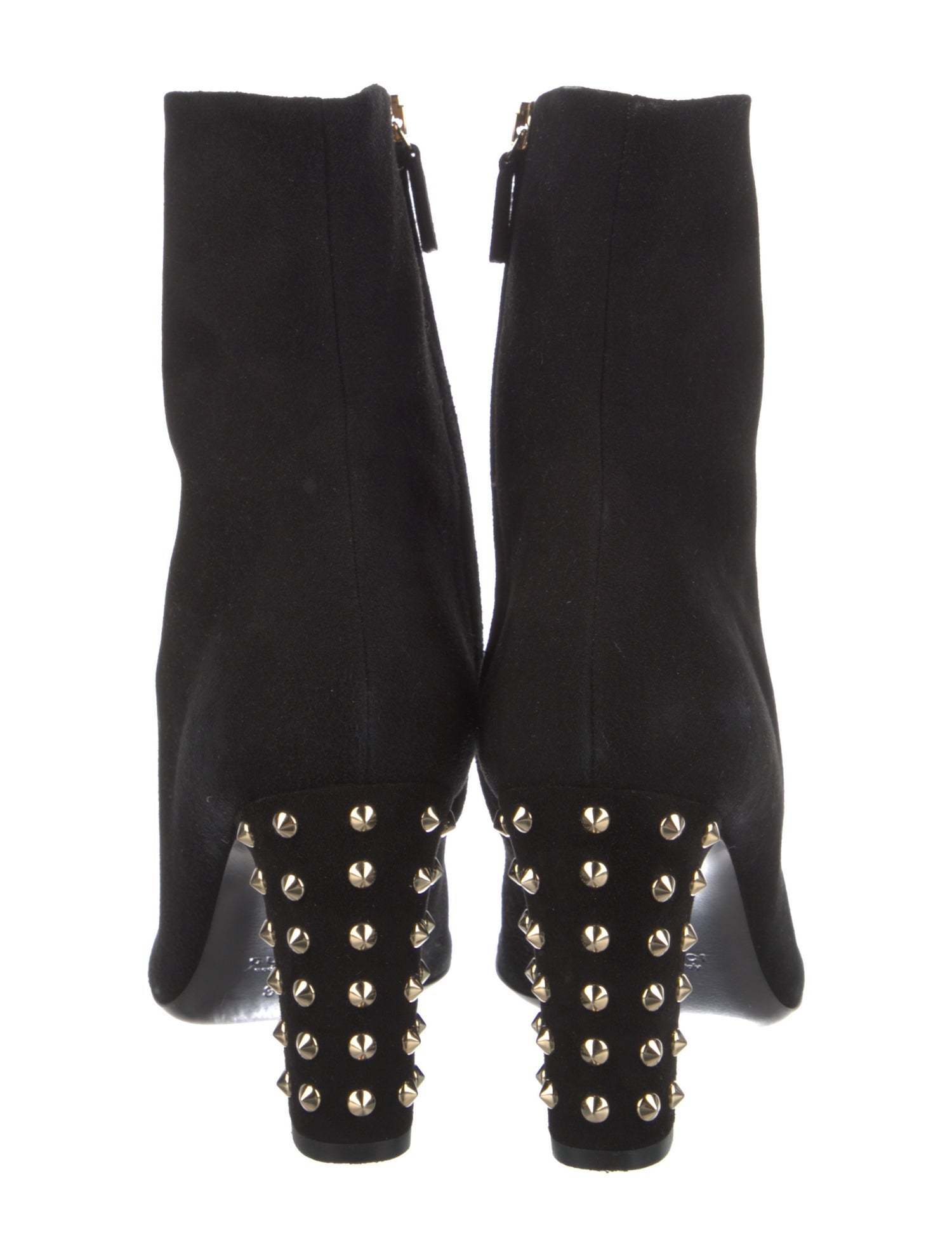 Gucci Suede Studded Accents Boots