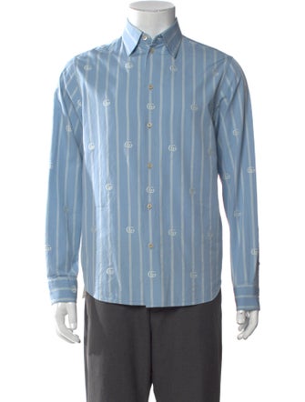 Gucci Double G Logo Long Sleeve Shirt