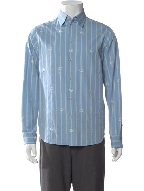 Gucci Double G Logo Long Sleeve Shirt