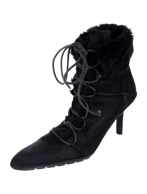 Gucci 2000's Suede Lace-Up Boots