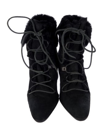 Gucci 2000's Suede Lace-Up Boots