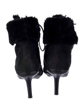 Gucci 2000's Suede Lace-Up Boots