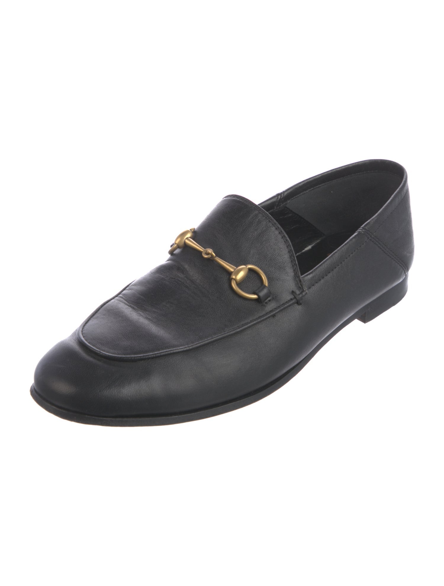 Gucci Horsebit Accent Leather Loafers