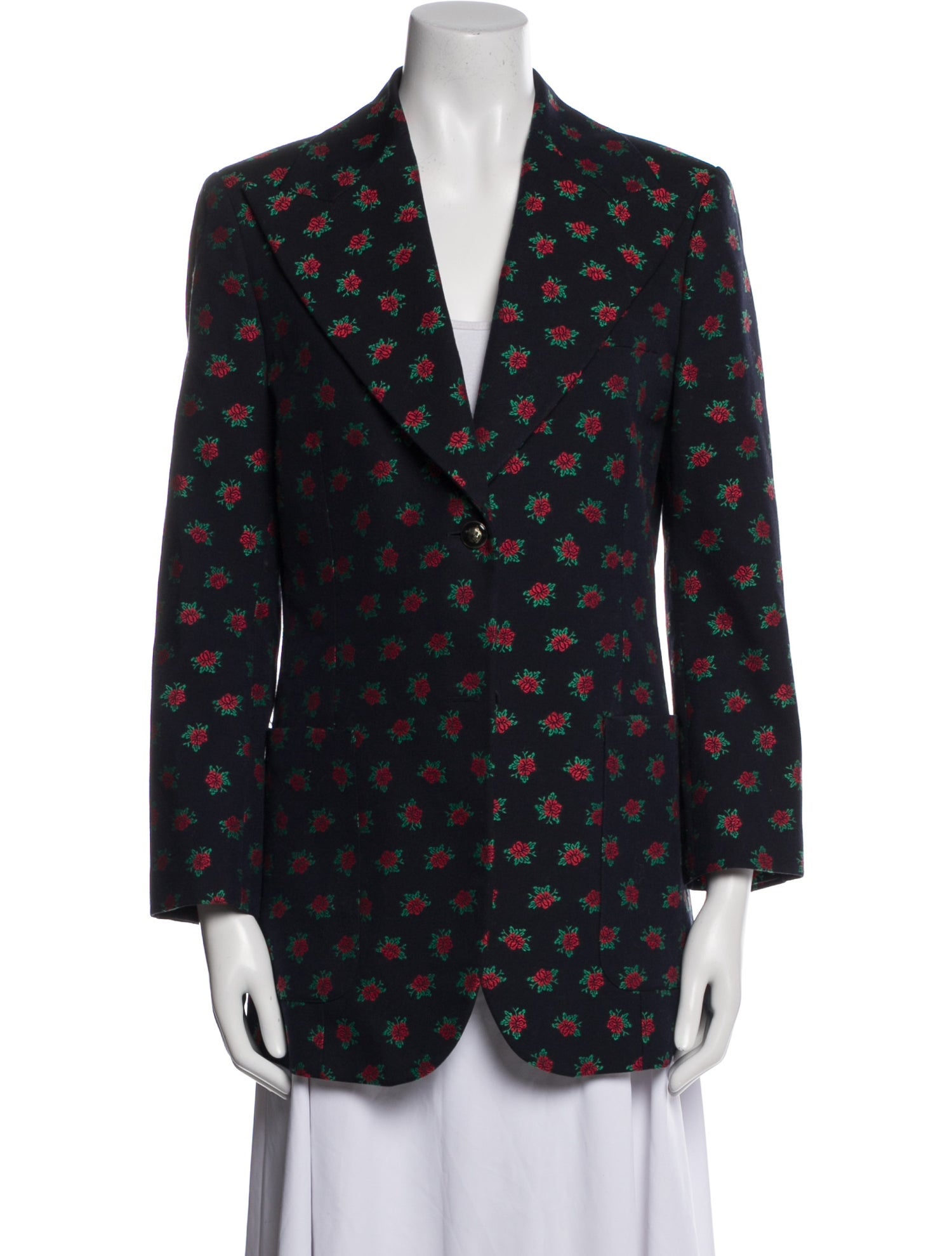 Gucci 2017 Floral Print Blazer