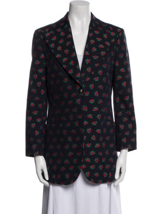 Gucci 2017 Floral Print Blazer