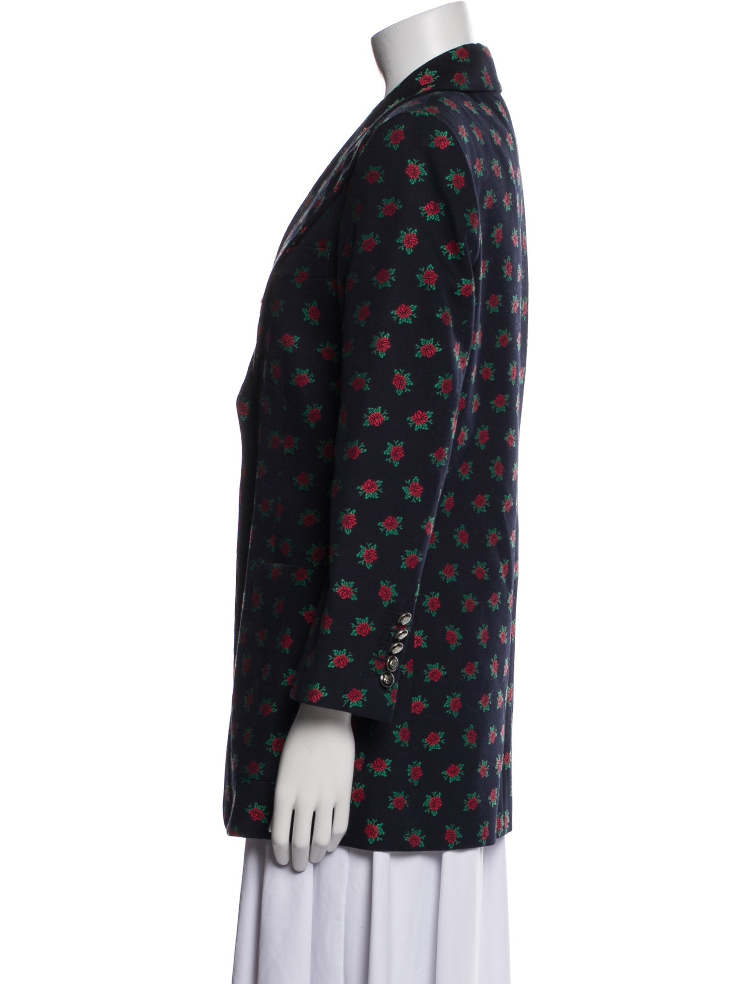 Gucci 2017 Floral Print Blazer