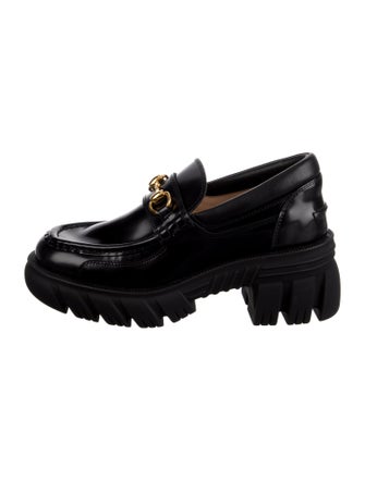 Gucci Horsebit Accent Leather Loafers