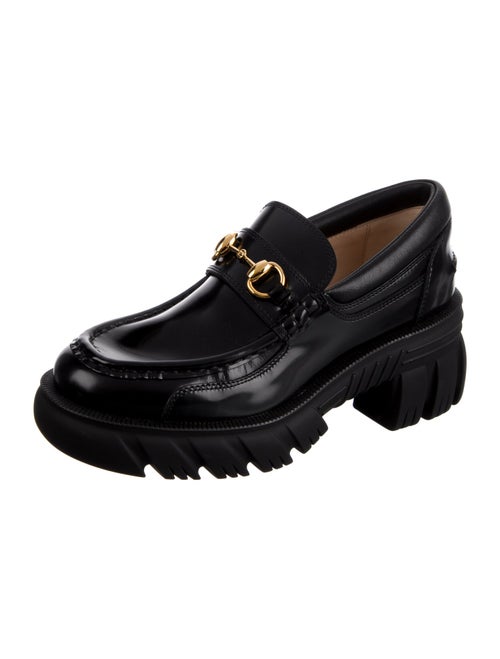 Gucci Horsebit Accent Leather Loafers