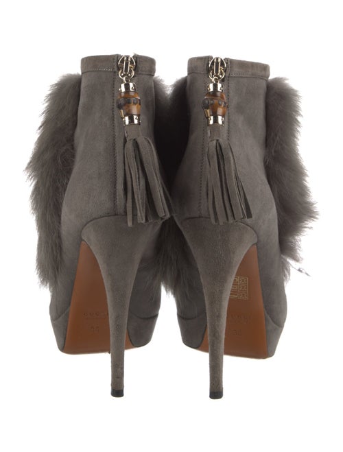 Gucci Bamboo Accent Suede Boots