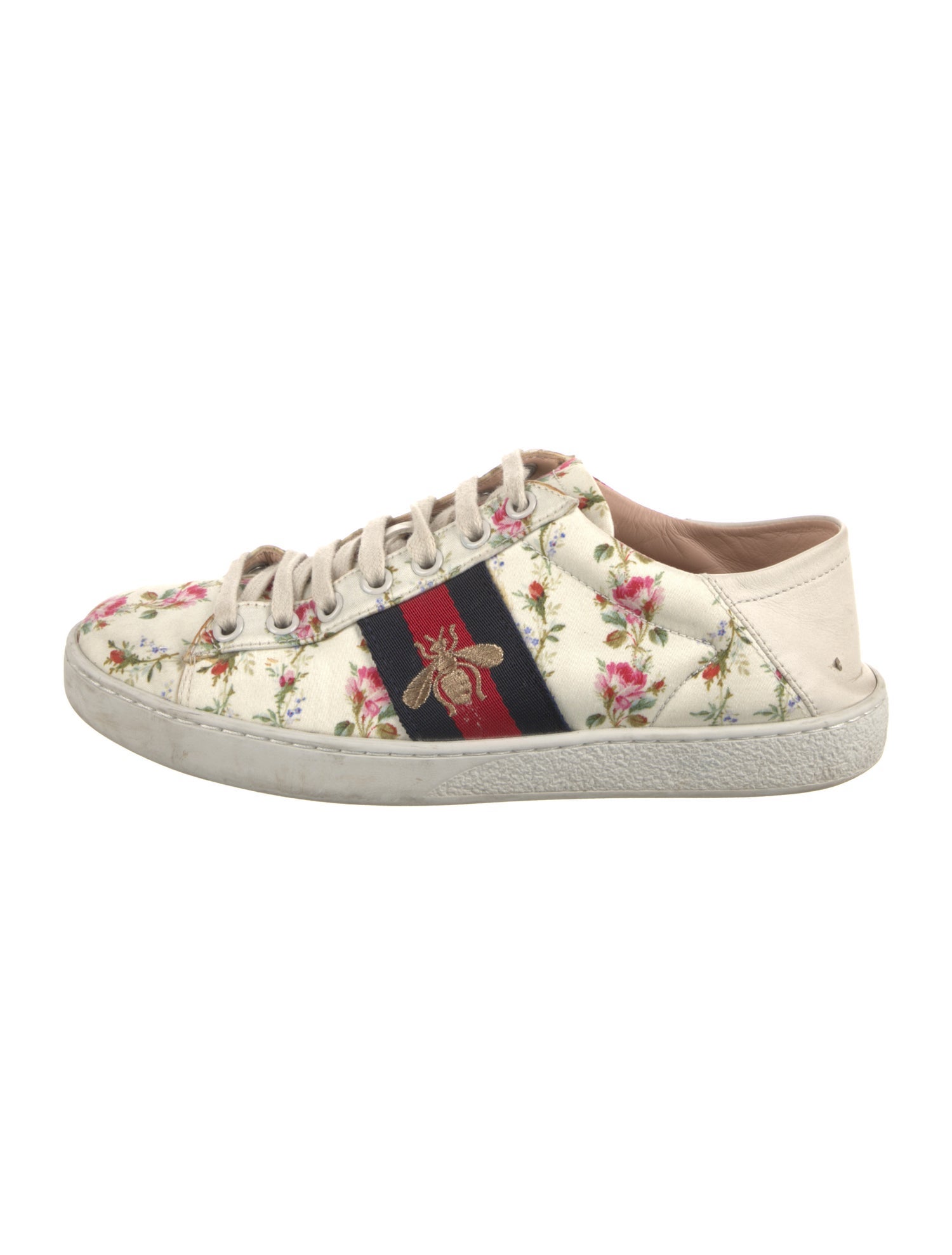 Gucci Sylvie Web Accent Canvas Sneakers