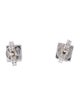 Gucci 18K Logo Cube Stud Earrings