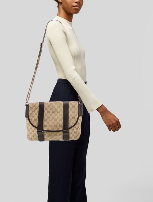 Gucci GG Canvas Messenger Bag