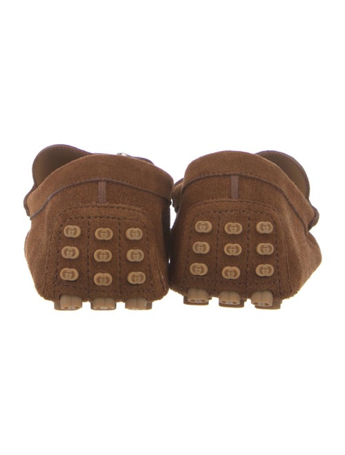 Gucci Horsebit Accent Suede Moccasins
