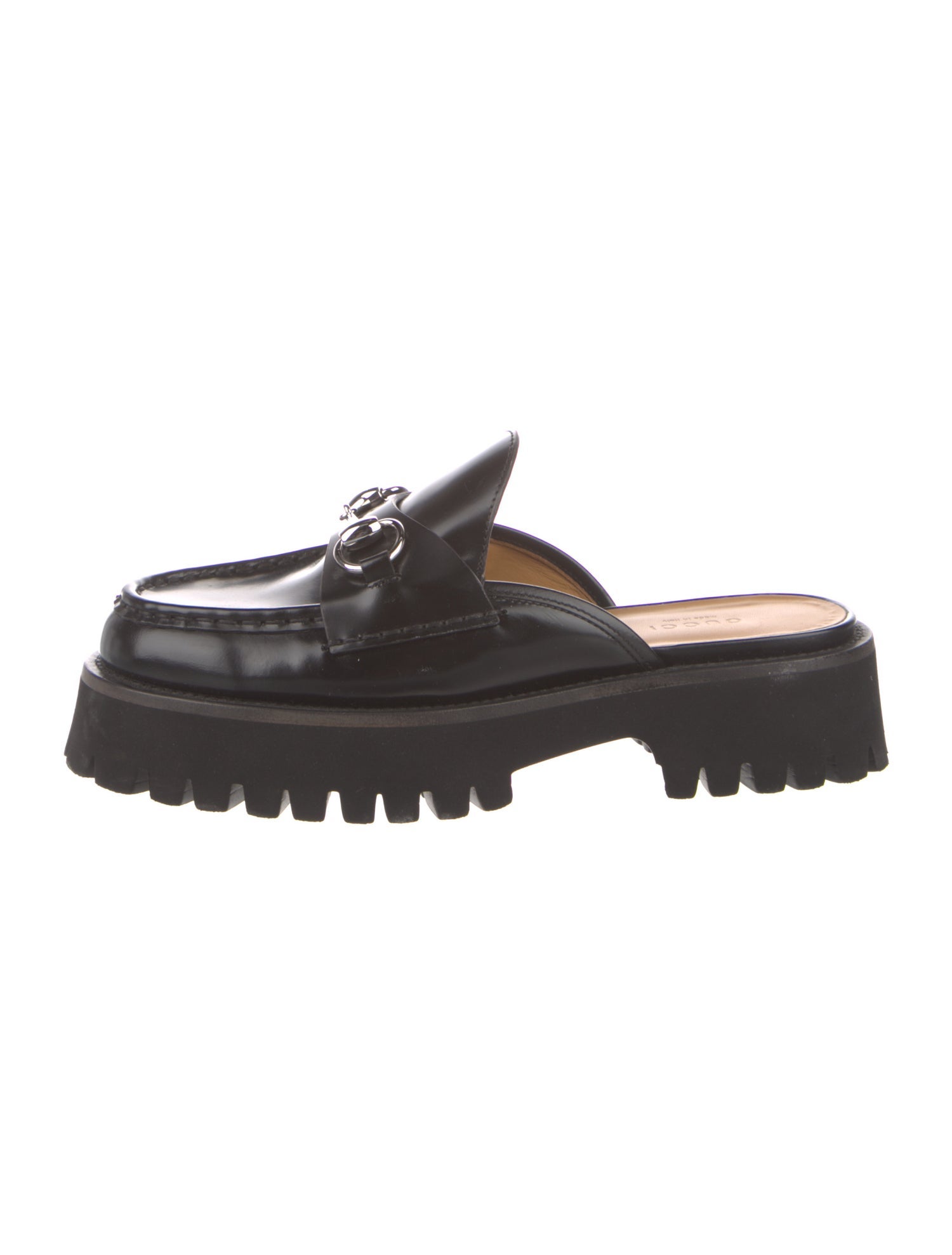 Gucci Horsebit Accent Leather Mules