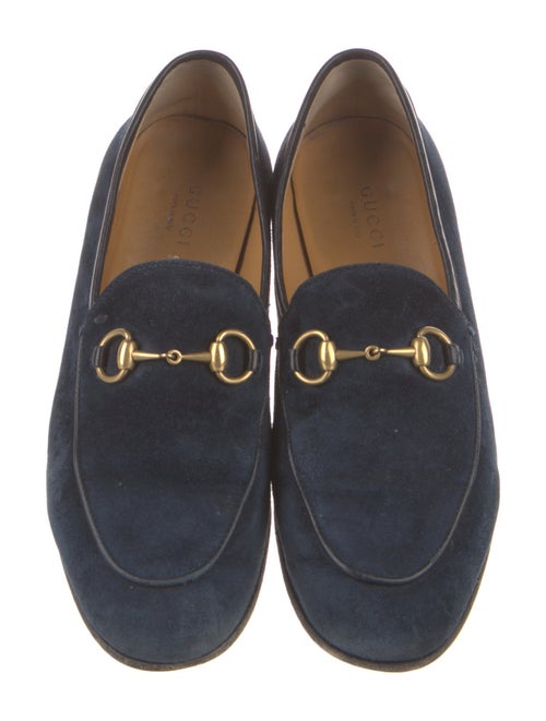 Gucci Horsebit Accent Suede Loafers