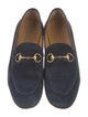 Gucci Horsebit Accent Suede Loafers