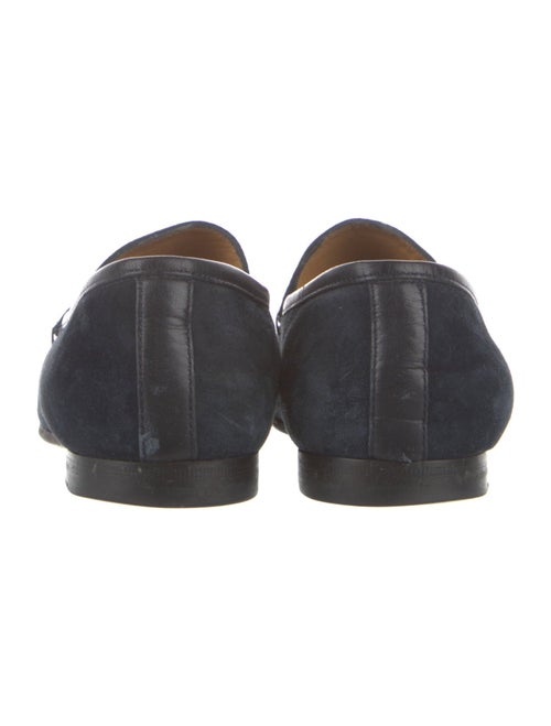 Gucci Horsebit Accent Suede Loafers
