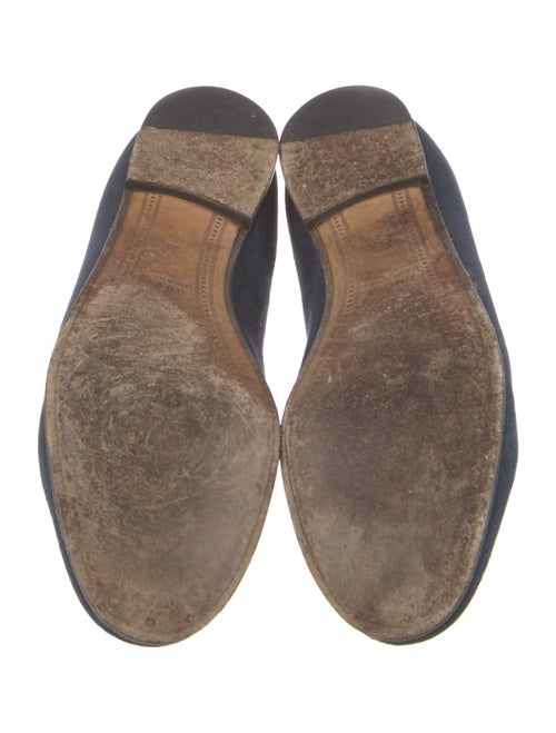 Gucci Horsebit Accent Suede Loafers