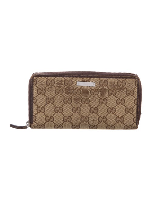 Gucci Bree Zip GG Canvas Wallet