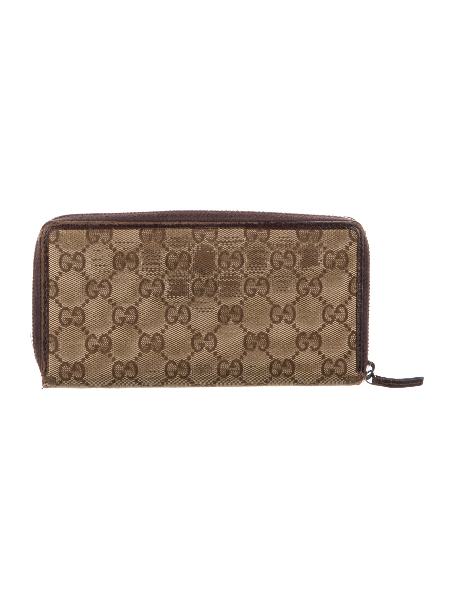 Gucci Bree Zip GG Canvas Wallet
