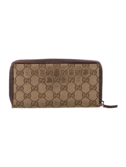 Gucci Bree Zip GG Canvas Wallet