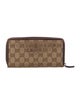 Gucci Bree Zip GG Canvas Wallet