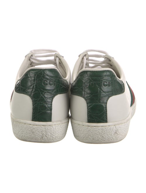 Gucci Web Accent Leather Sneakers