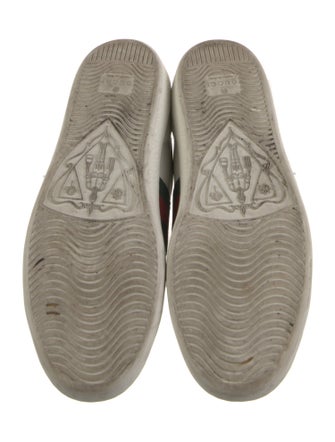 Gucci Web Accent Leather Sneakers