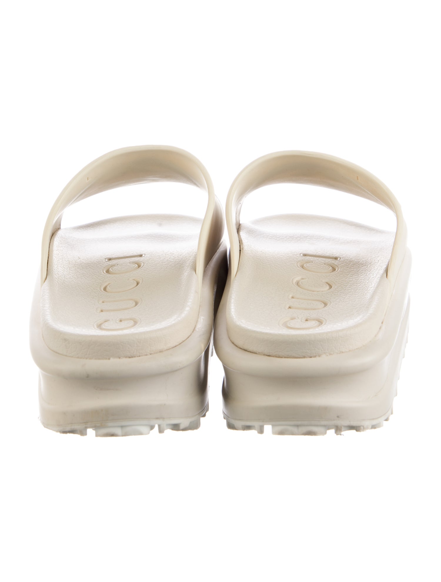 Gucci Interlocking G Logo Rubber Slides