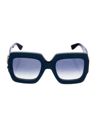 Gucci Interlocking G Logo Square Sunglasses