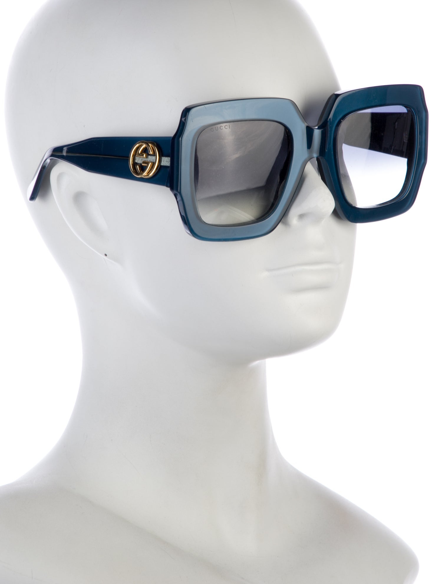 Gucci Interlocking G Logo Square Sunglasses