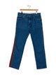 Gucci Web Accent Straight-Leg Jeans
